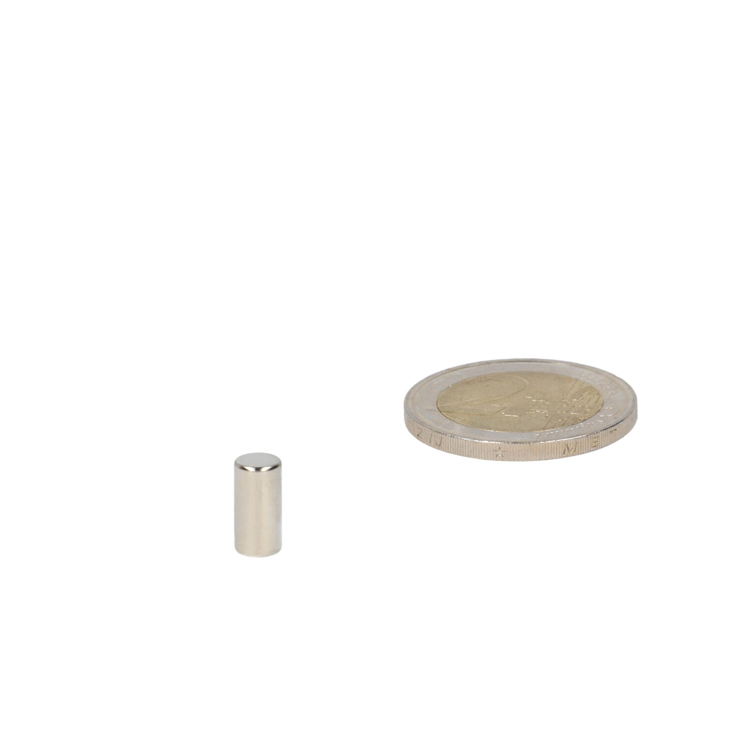 Neodym Stabmagnet Ø5 x 10 mm, N48, vernickelt (NiCuNi)