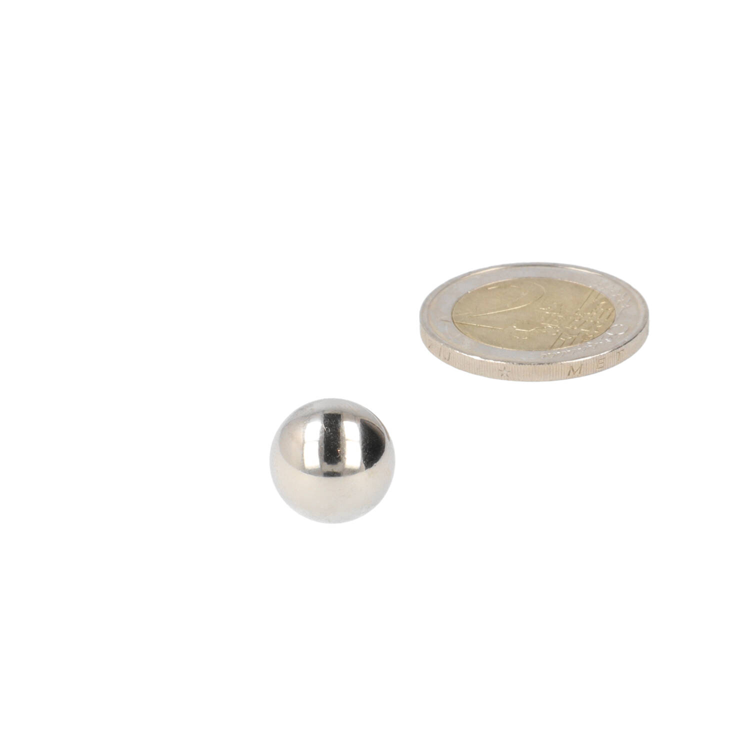 Neodym Kugelmagnet ⌀12,7 mm, N48, vernickelt (NiCuNi)