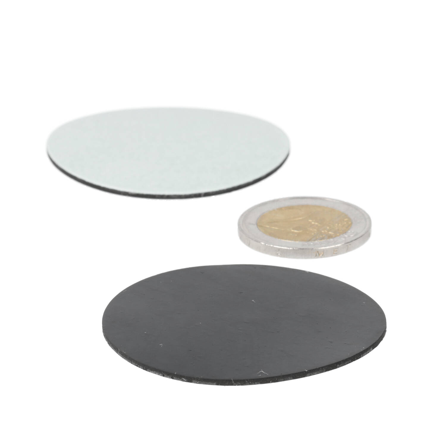 Gummien Schutzscheibe – selbstklebend – ⌀50 mm – für magneten – Gummi
