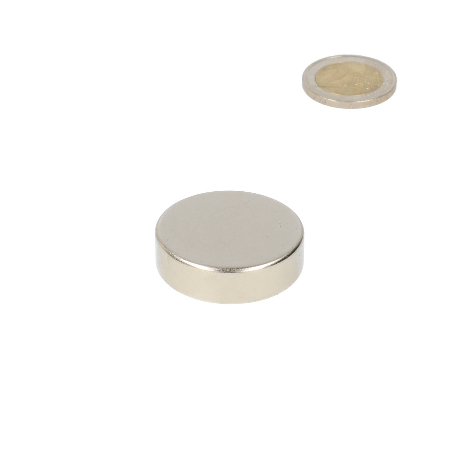 Neodym Scheibenmagnet ⌀35 x 10 mm, N48, vernickelt (NiCuNi)