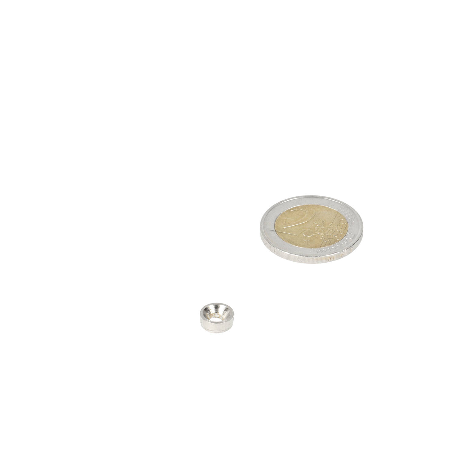 Stahlring mit Senkbohrung 8 x 3,1 x 6 x 3 mm – Stahl (kein Magnet)