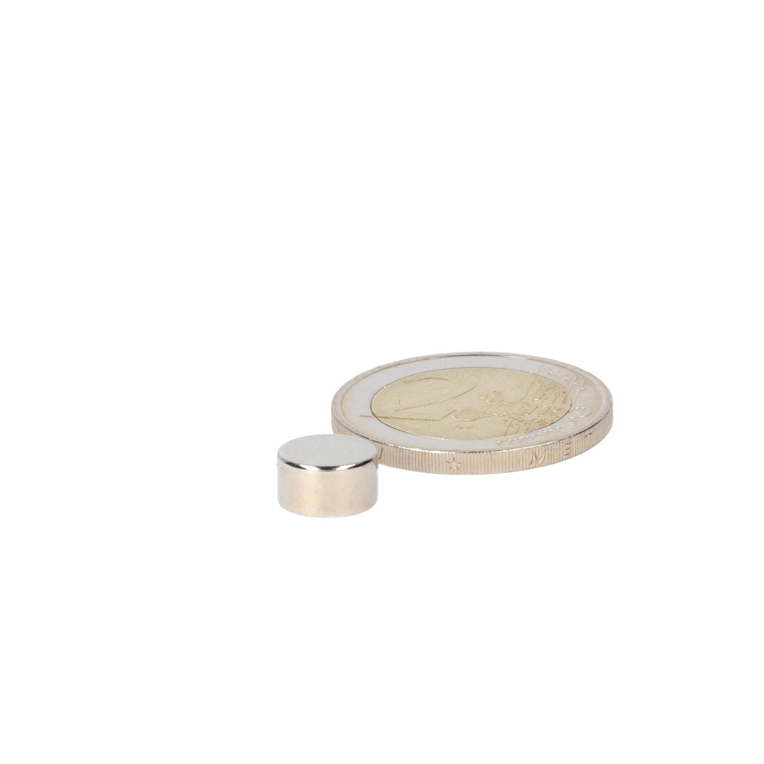 Neodym Scheibenmagnet ⌀9 x 5 mm, N48, vernickelt (NiCuNi)