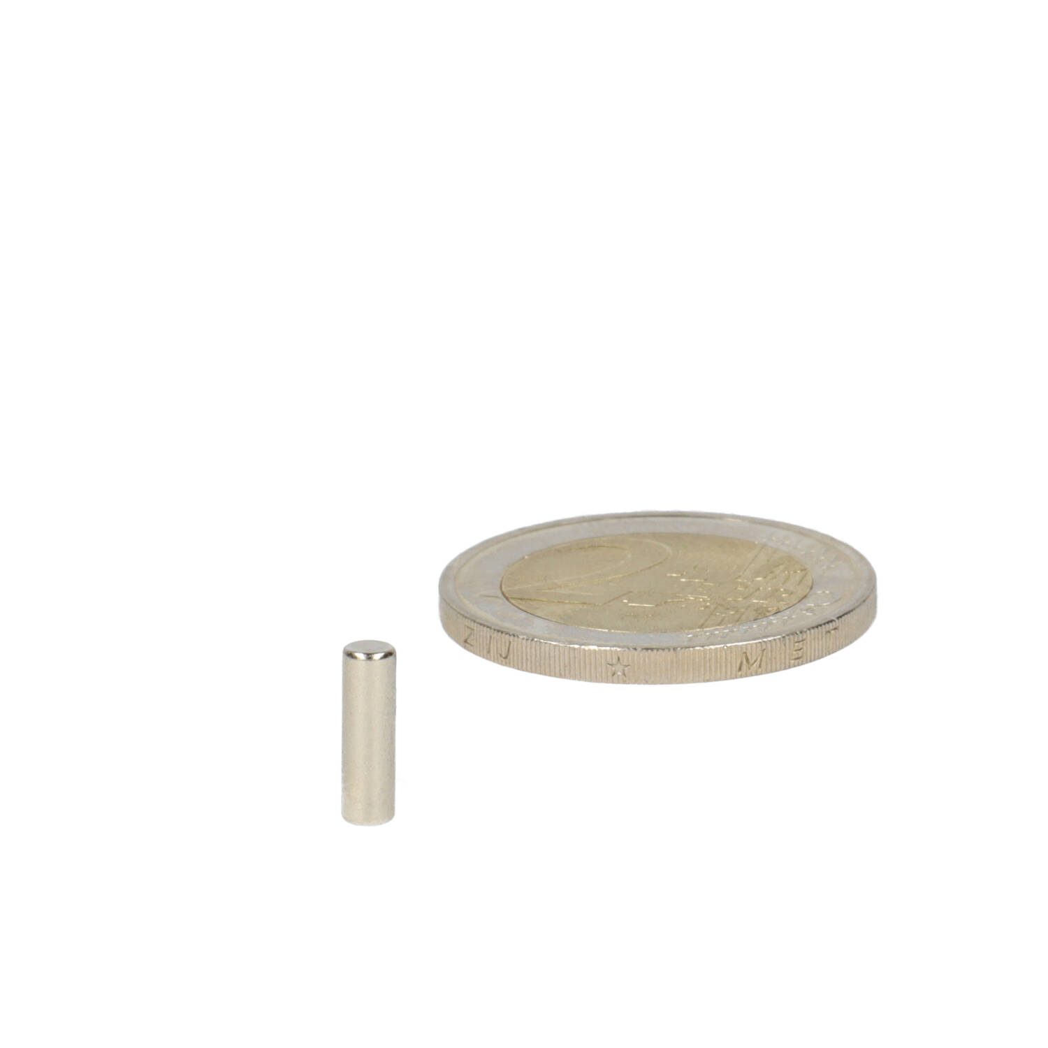 Neodym Stabmagnet Ø3 x 15 mm, N50, vernickelt (NiCuNi)