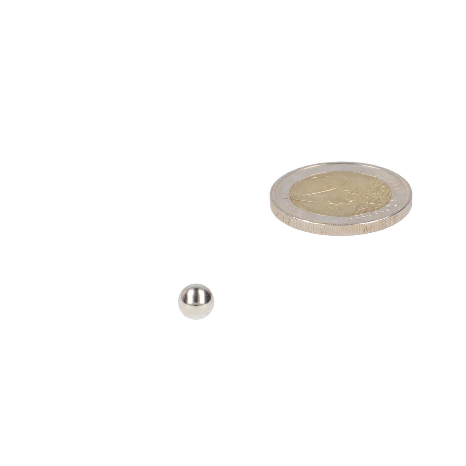 Neodym Kugelmagnet ⌀6 mm, N48, vernickelt (NiCuNi)
