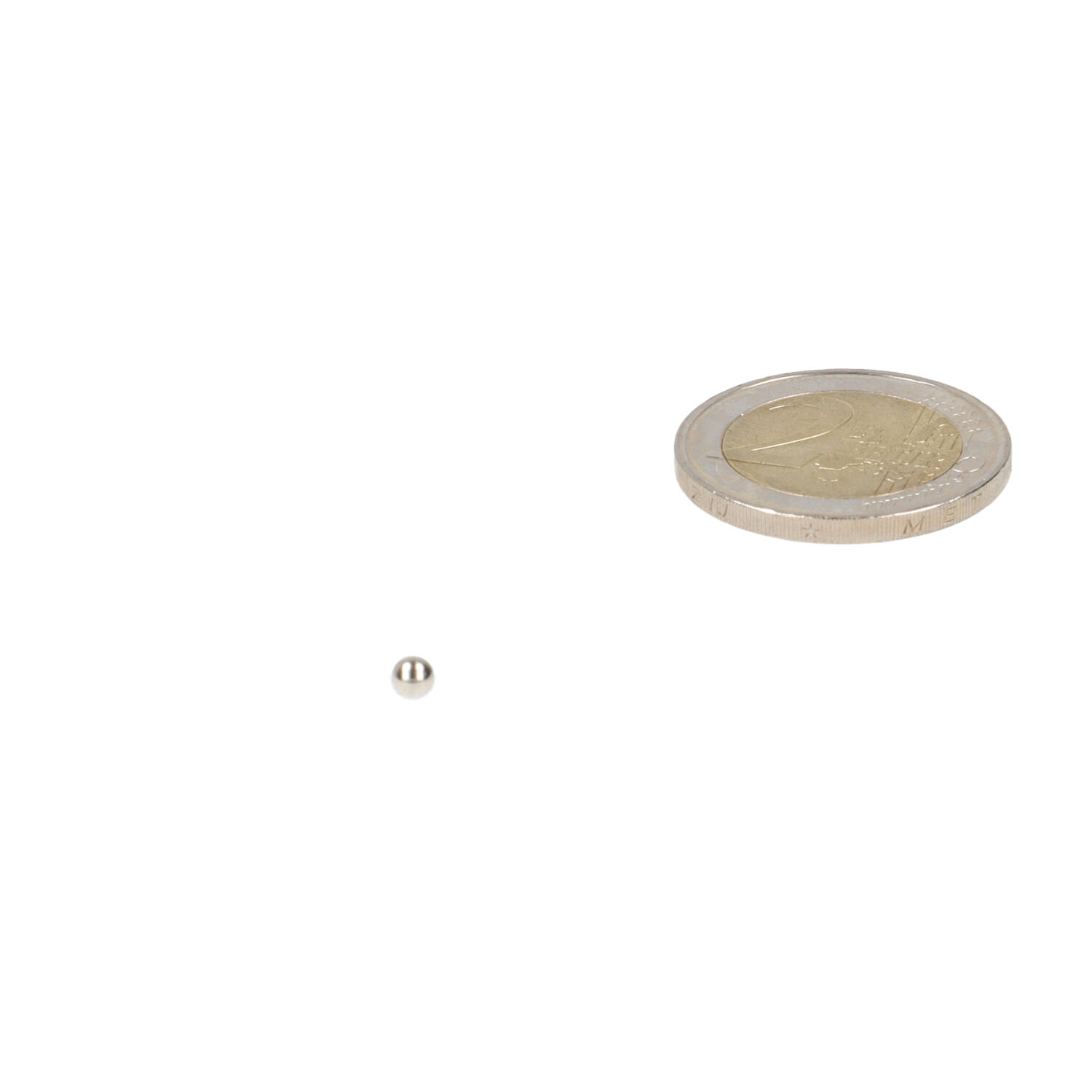 Neodym Kugelmagnet ⌀3,175 mm, N48, vernickelt (NiCuNi)