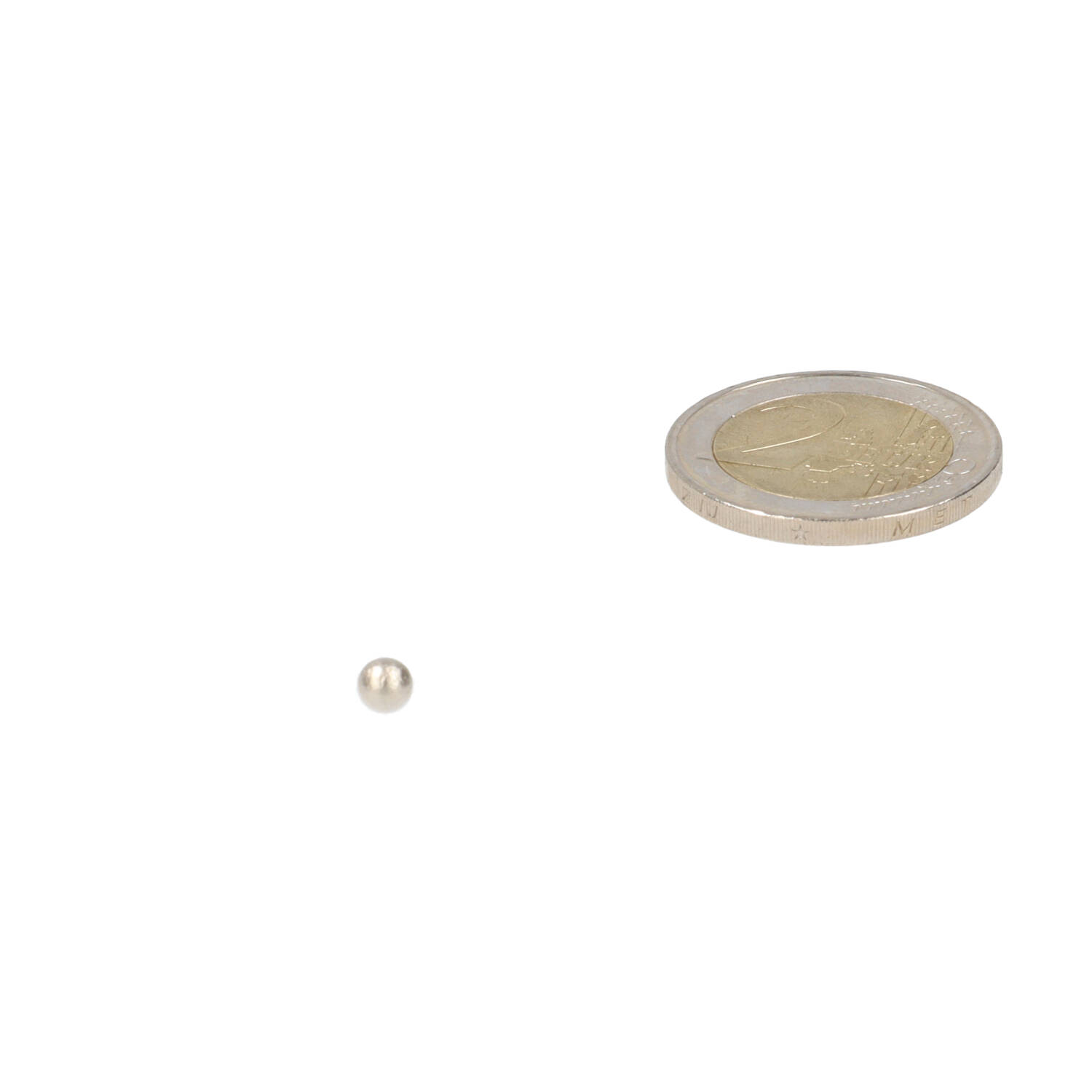 Neodym Kugelmagnet ⌀4 mm, N48, vernickelt (NiCuNi)