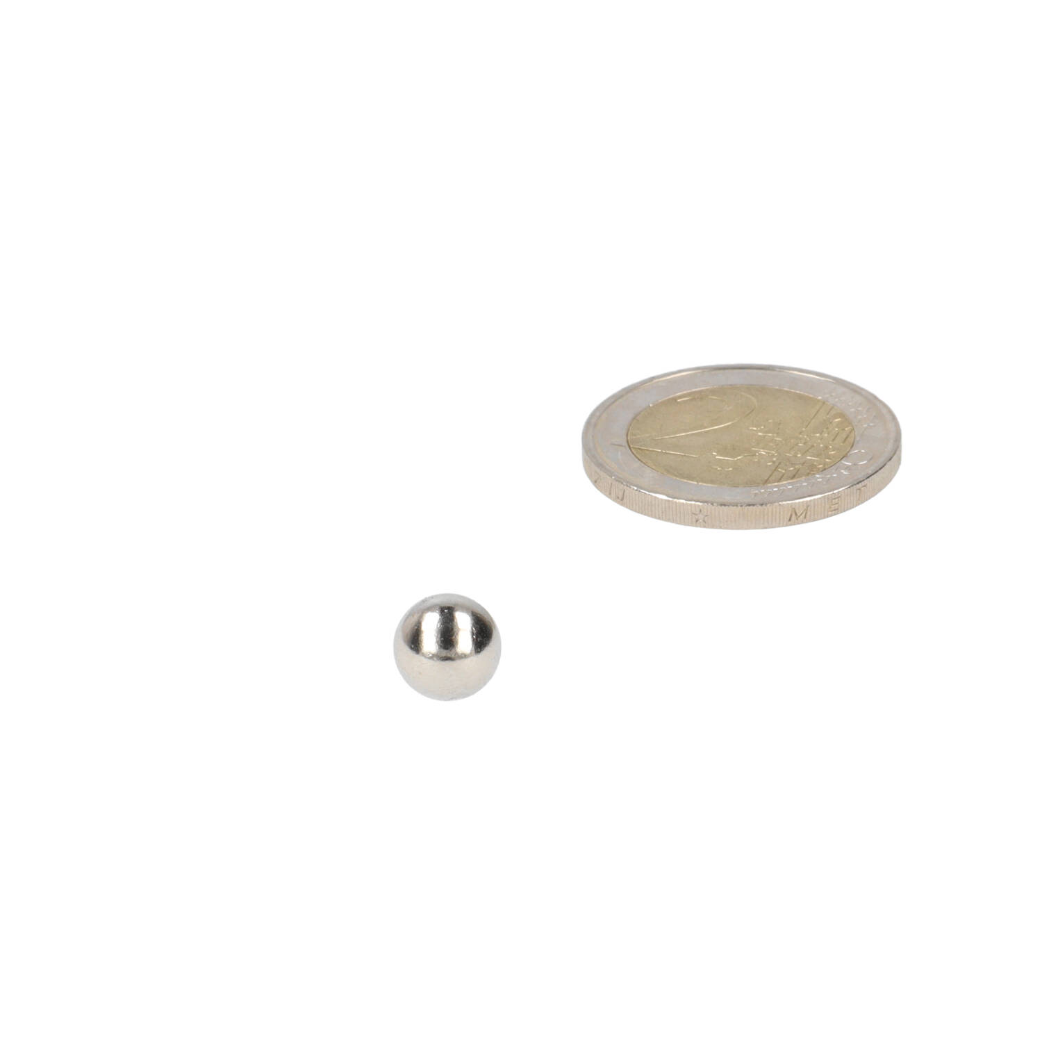 Neodym Kugelmagnet ⌀8 mm, N48, vernickelt (NiCuNi)