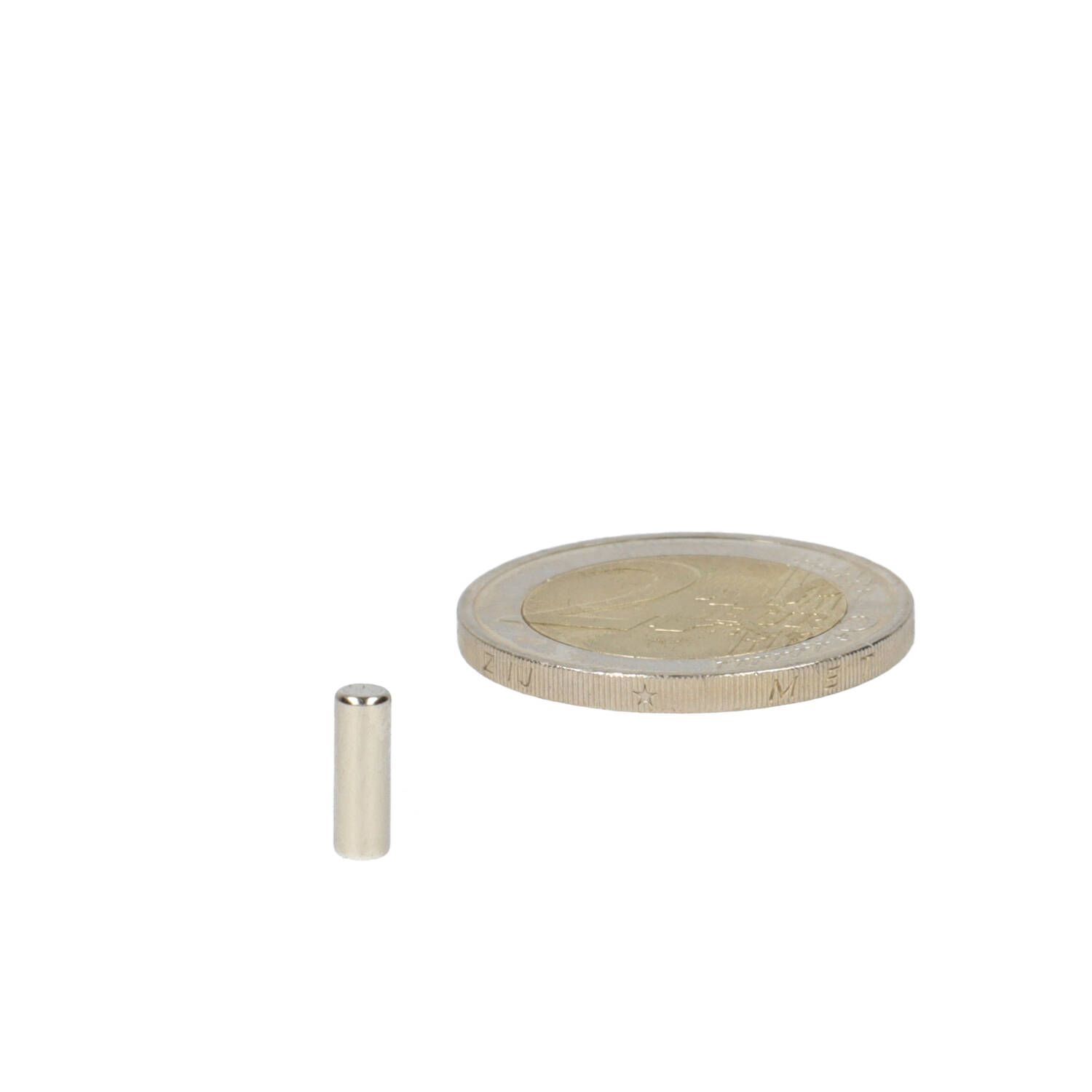 Neodym Stabmagnet Ø3 x 9 mm, N48, vernickelt (NiCuNi)