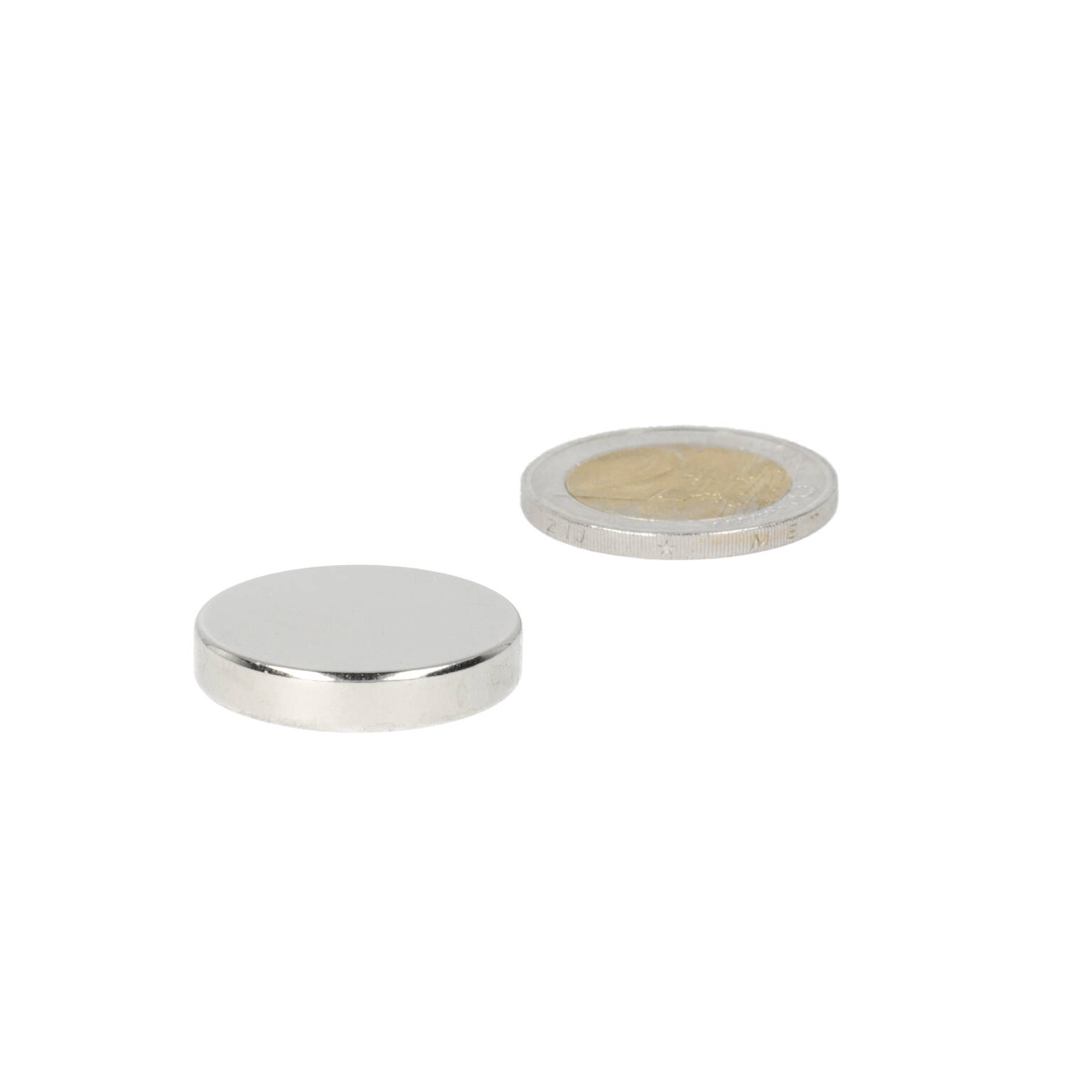 Neodym Scheibenmagnet ⌀25 x 5 mm, N48, vernickelt (NiCuNi)