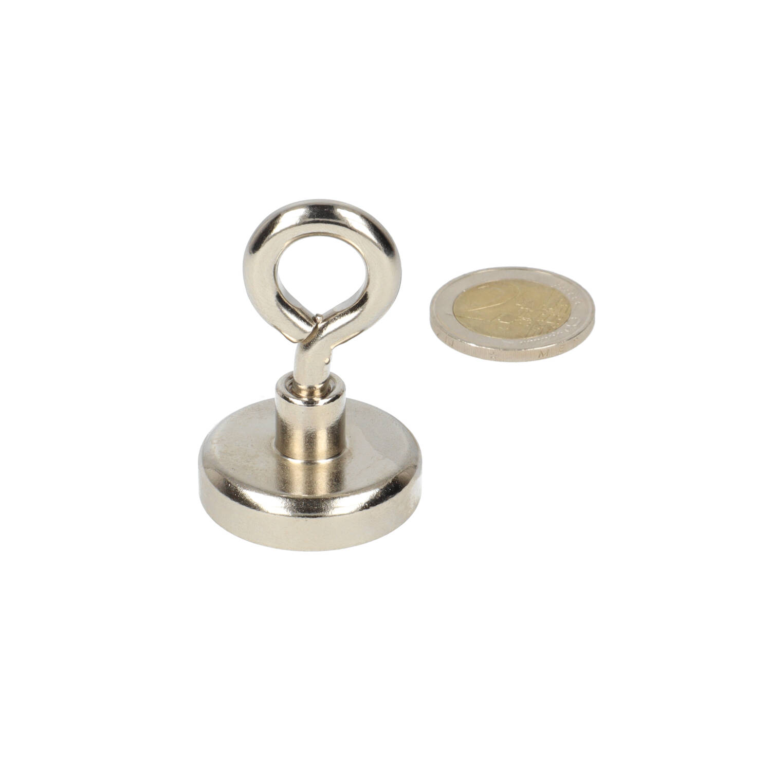 Neodym – Ösenmagnet – 32 x 16 x 9 mm – N40 – Stahltopf – NiCuNi