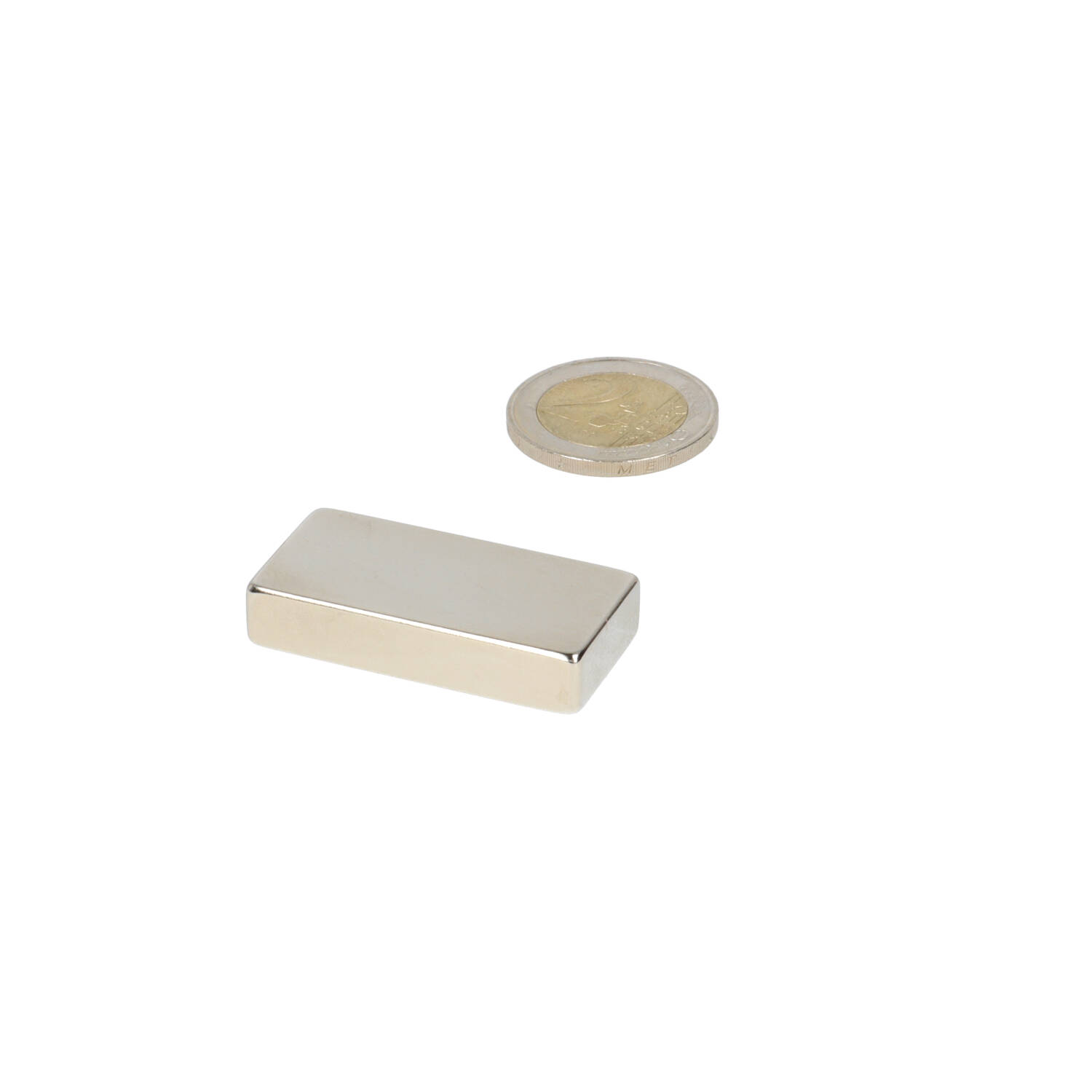 Neodym Quader-Magnet 40 x 20 x 8 mm (N45) – NiCuNi
