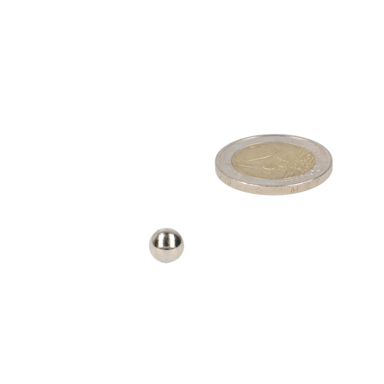 Neodym Kugelmagnet ⌀7 mm, N48, vernickelt (NiCuNi)